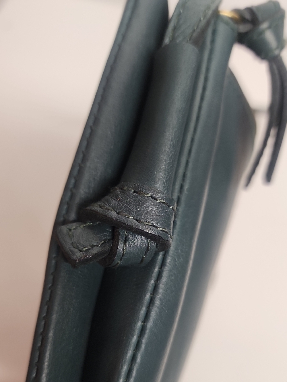 Madewell Green Quality Leather Crossbody Bag Sleek Everyday Style Minimalist - Picture 6 of 9